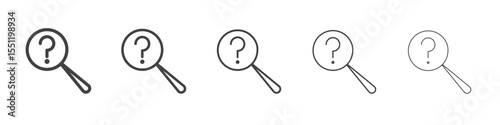 Curiosity icon outline ilustration vector symbol