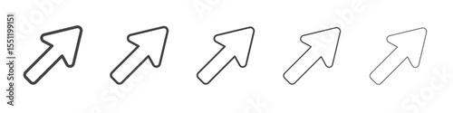 Cursor icon outline ilustration vector symbol
