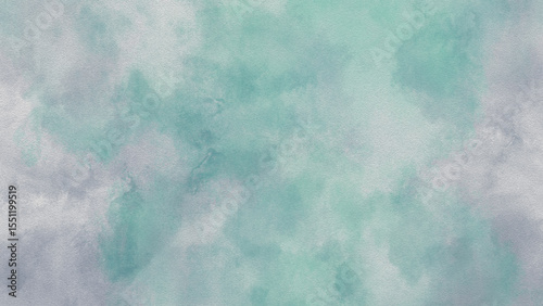 Tranquil teal and grey watercolor texture, ideal for spa, wellness, or nature-themed projects.
