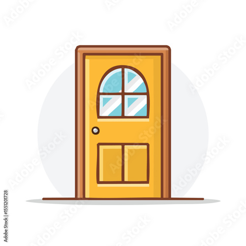 Simple Flat Minimalist Door Icon