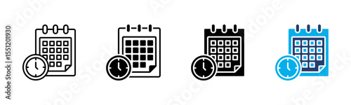 Period icon sheet multiple style collection