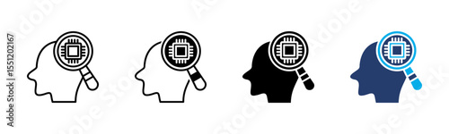 Cybernetics icon sheet multiple style collection