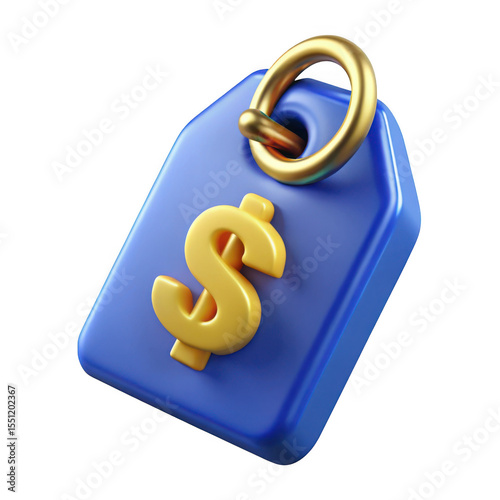 3D paragraph sign on blue background
