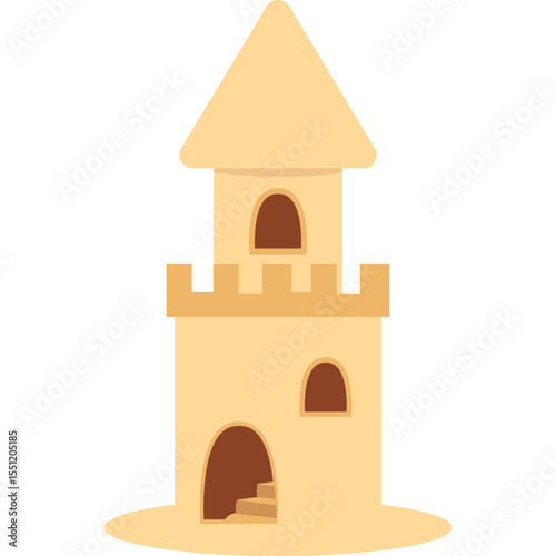 Flat Sand Castle