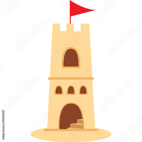 Flat Sand Castle