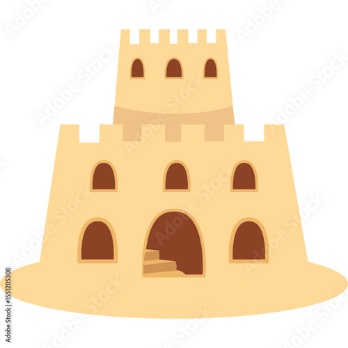 Flat Sand Castle