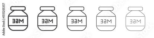 Expiration date icon outline ilustration vector symbol
