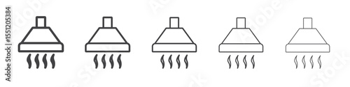 Extractor Hood icon outline ilustration vector symbol