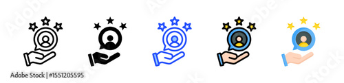 Satisfaction Icon Collection With Multiple Styles