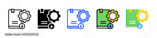 User Guide Icon Collection With Multiple Styles