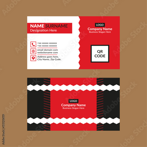 Modern Business Card Template. Luxurious Template Display for Promotional Campaign.