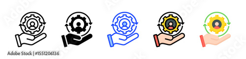 Retention Icon Collection With Multiple Styles