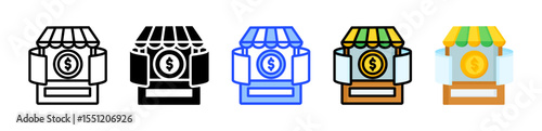Metaverse Business Icon Collection With Multiple Styles
