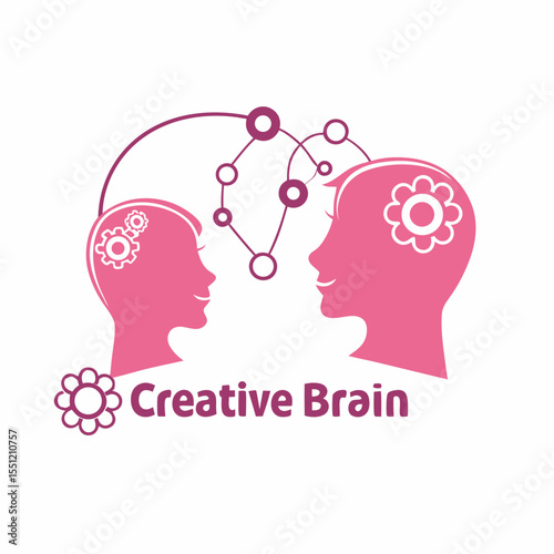 Conceptual synergy visualization of mental connection and innovative thought