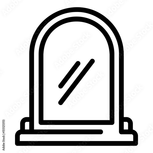 vanity mirror Line Icon