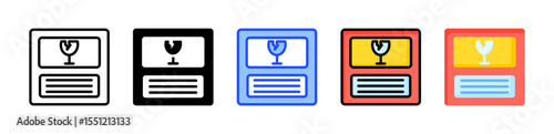 Fragile Label Icon Collection With Multiple Styles