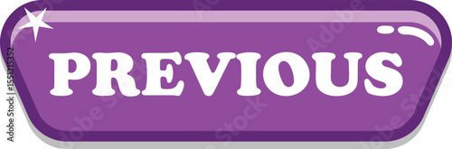 Purple button, with glossy style and colorful, suitable for mobile and web games. Can be used for website and app button.