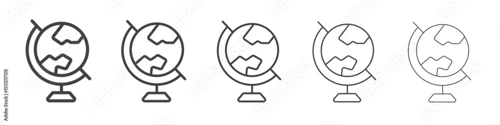 Globe icon outline ilustration vector symbol Globe icon outline ilustration vector symbol