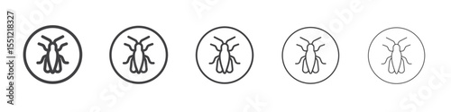 Grasshopper icon outline ilustration vector symbol