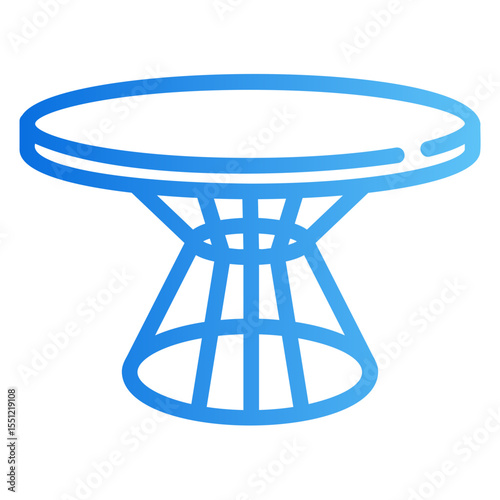 modern table Gradient icon