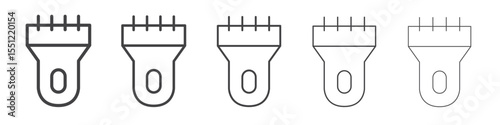 Hair trimmer icon outline ilustration vector symbol