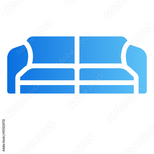 sofa Gradient icon