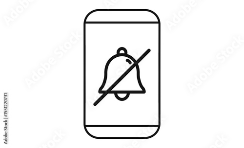 スマホの通知オフのアイコン