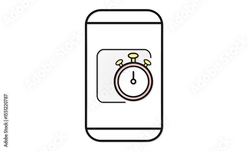 スマートフォンのタイマーアプリのアイコン
