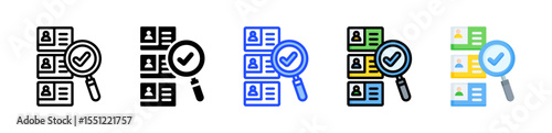 Recruitment Icon Collection With Multiple Styles