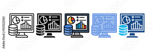 Data Analytics Icon Element For Design