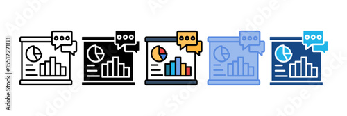 Data Visualization Icon Element For Design