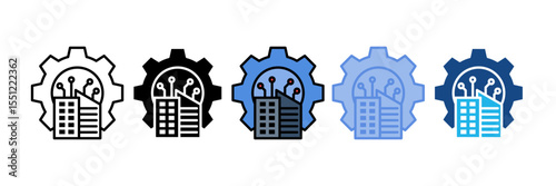 Digitalization Icon Element For Design