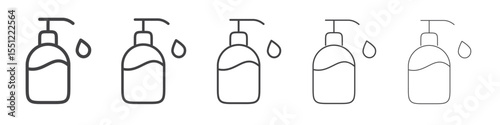 Handwash icon outline ilustration vector symbol