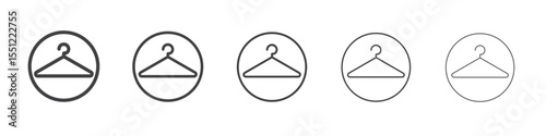 hanger icon outline ilustration vector symbol