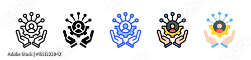 Job Enrichment Icon Collection With Multiple Styles