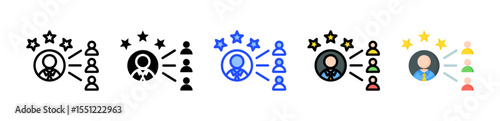 Executive Coaching Icon Collection With Multiple Styles