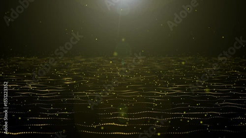 Abstract futuristic backdrop music wave, noise effect, smooth particles digital background, looping seamless smooth dynamic galaxy motion.