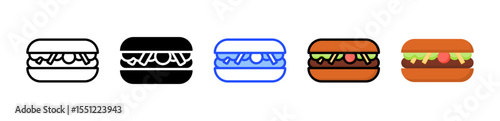 Banh Mi Icon Collection With Multiple Styles