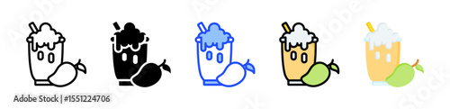 Lassi Icon Collection With Multiple Styles