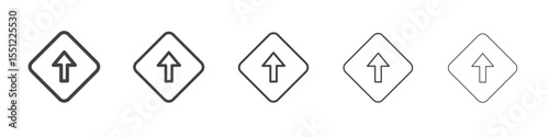 High priority icon outline ilustration vector symbol