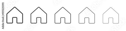 home icon outline ilustration vector symbol
