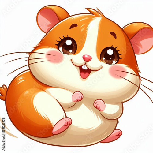 Vector Illustration of Adorable Marmot