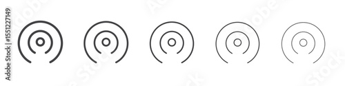 Hotspot icon outline ilustration vector symbol