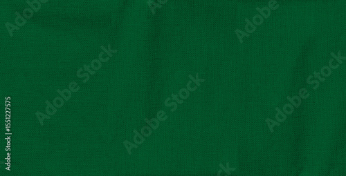 dark green fabric background with copy space for place text or product