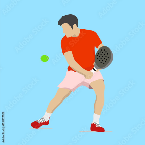 Padel Tennis Backhand Pose
