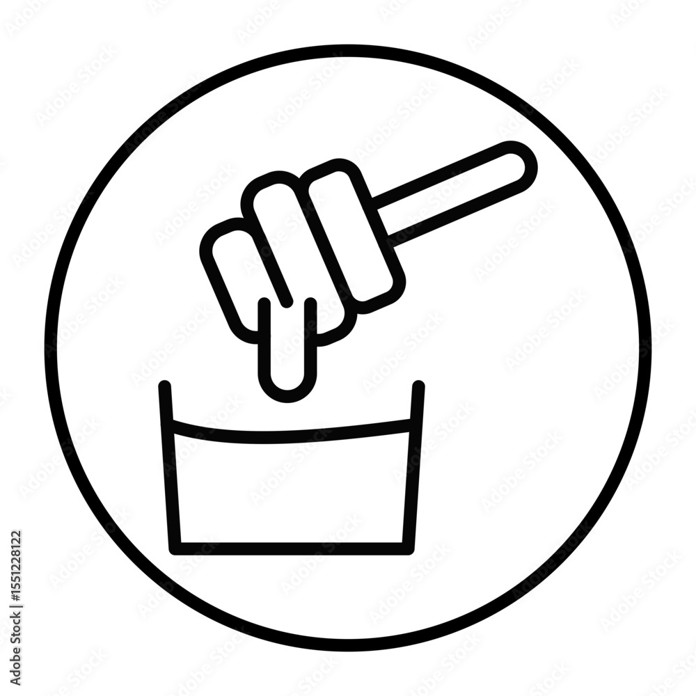 Honey Dipper Vector Icons