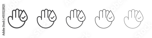 hypoallergenic icon outline ilustration vector symbol