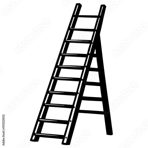 ladder isolated on white background
