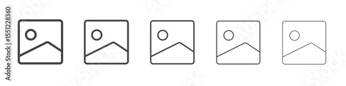 Image icon outline ilustration vector symbol