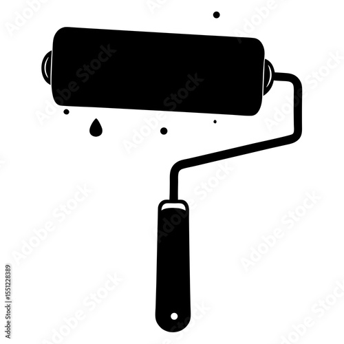 vector illustration of a roller